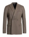 Dior Homme Man Suit Jacket Sand Size 42 Virgin Wool In Beige