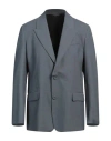 Dior Homme Man Blazer Slate Blue Size 40 Virgin Wool In Blue