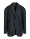 Dior Homme Man Coat Slate Blue Size 38 Virgin Wool, Polyester, Acrylic, Alpaca Wool, Cotton In Blue