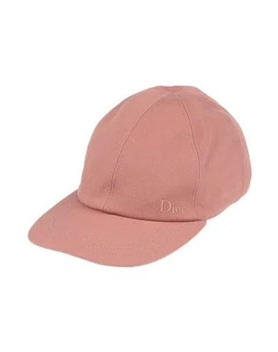 Dior Homme Man Hat Light Brown Size M Cotton, Viscose, Polyester In Pink