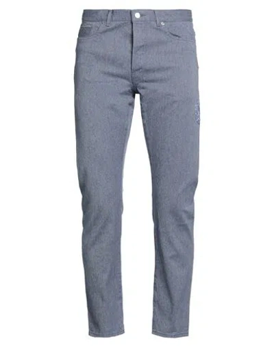 Dior Homme Man Jeans Blue Size 31 Cotton, Polyester, Calfskin