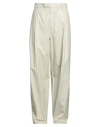 Dior Homme Man Pants Light Green Size 32 Cotton, Silk