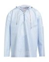 Dior Homme Man Shirt Sky Blue Size 38 Polyester