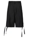 Dior Bermuda Shorts With Tie And Back Pockets In Black