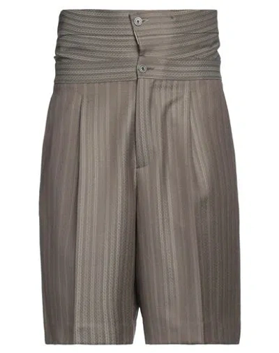 Dior Homme Man Shorts & Bermuda Shorts Khaki Size 32 Wool, Polyester, Cotton In Beige