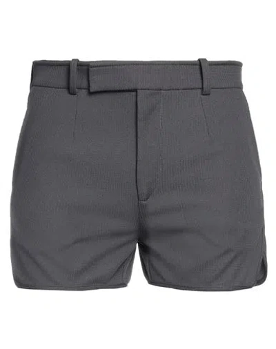Dior Homme Man Shorts & Bermuda Shorts Lead Size L Polyester, Cotton In Grey