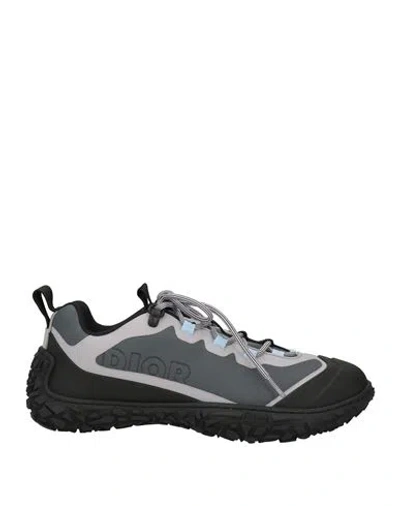 DIOR DIOR HOMME MAN SNEAKERS SAGE GREEN SIZE 10.5 TEXTILE FIBERS, SYNTHETIC FIBERS