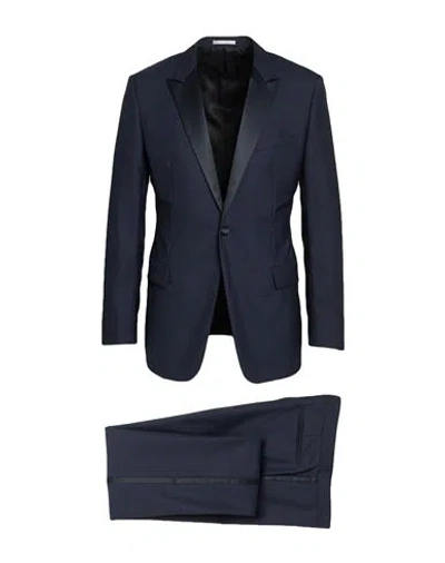 Dior Homme Man Suit Navy Size 42 Virgin Wool