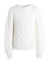 Dior Homme Man Sweater Ivory Size L Wool, Polyester In White