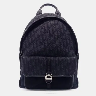 Pre-owned Dior Homme Oblique Backpack In Grey