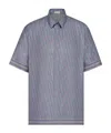 Dior Homme Oblique Pixel Short-sleeved Shirt In Gray