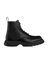 Dior Homme Oblique Printed Round-toe Boots In Black