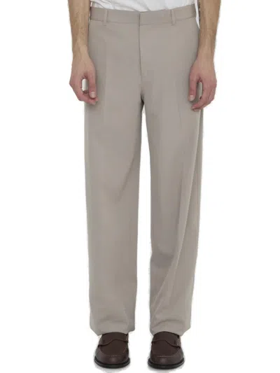 Dior Homme Regular Fit Straight Leg Trousers In Beige