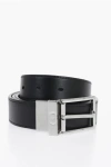 DIOR HOMME REVERSIBLE LETHER BELT WITH BRASS BUCKLE