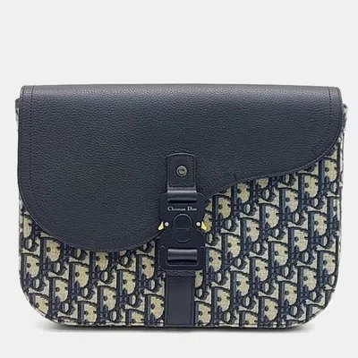 Pre-owned Dior Homme Saddle A5 Pouch In Navy Blue