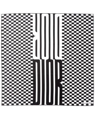 Dior Homme Silk Scarf In Black