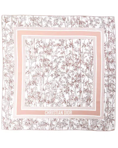 Dior Homme Silk Scarf In Brown