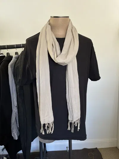 Pre-owned Dior Homme Ss05 Hedi Slimane Fringe Scarf In Sand
