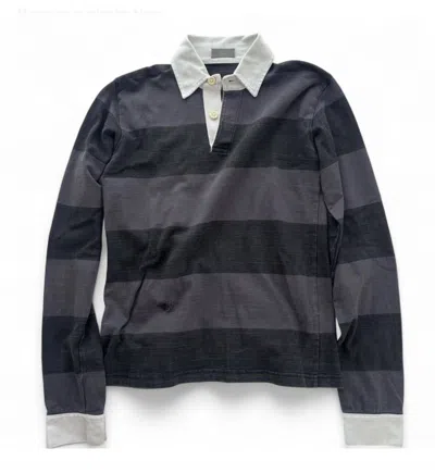 Pre-owned Dior Homme Ss05 Rugby Shirt In Black