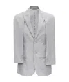 Dior Homme Striped Sleeveless Jacket In Gray