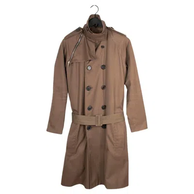Pre-owned Dior Homme Trench By Hedi Slimane Men Coat Size It46/m, S1370 In Brown