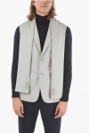 DIOR HOMME WOOL VEST WITH PEAK LAPEL AND SLEEVE SCARF