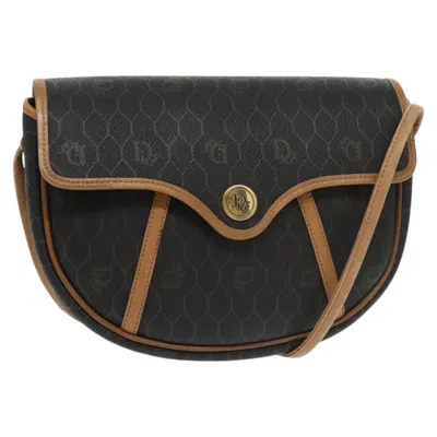 Pre-owned Dior Honeycomb Black Canvas Shoulder Bag ()