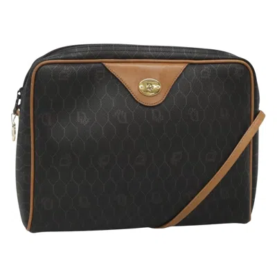 Pre-owned Dior Honeycomb Black Canvas Shoulder Bag ()