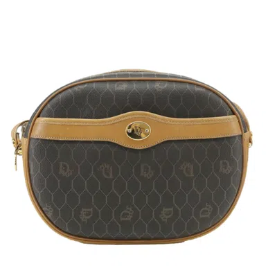 Pre-owned Dior Honeycomb Black Canvas Shoulder Bag ()