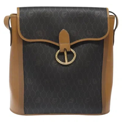 Pre-owned Dior Honeycomb Black Canvas Shoulder Bag ()