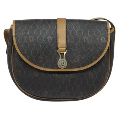 Pre-owned Dior Honeycomb Black Canvas Shoulder Bag ()