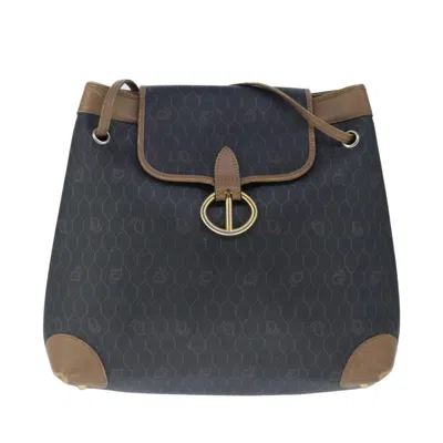 Pre-owned Dior Honeycomb Black Canvas Shoulder Bag ()