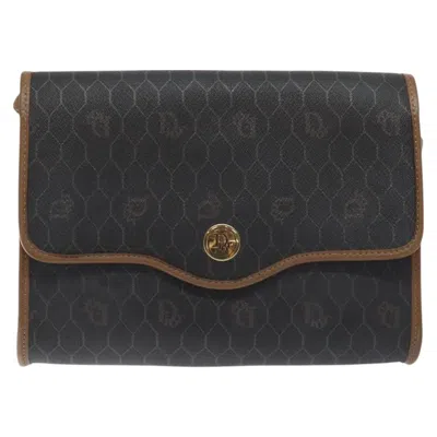 Pre-owned Dior Honeycomb Black Canvas Shoulder Bag ()