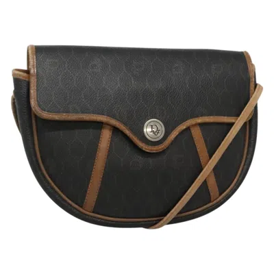 Pre-owned Dior Honeycomb Black Canvas Shoulder Bag ()