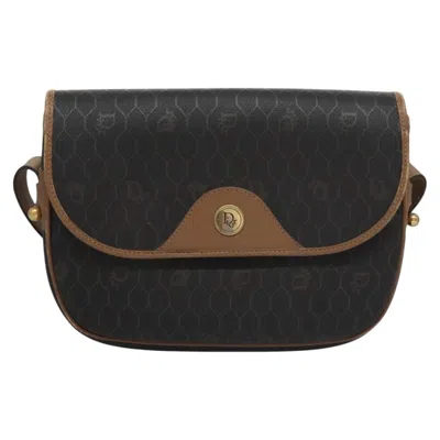 Pre-owned Dior Honeycomb Black Canvas Shoulder Bag ()