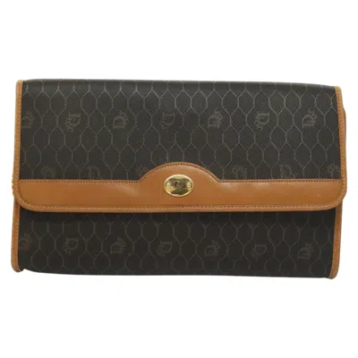 Pre-owned Dior Honeycomb Black Canvas Shoulder Bag ()