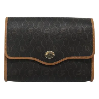 Pre-owned Dior Honeycomb Black Canvas Shoulder Bag ()