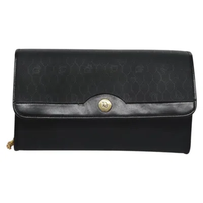 Pre-owned Dior Honeycomb Black Leather Shoulder Bag ()