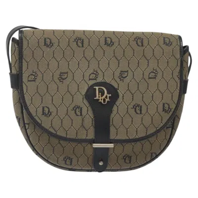 Pre-owned Dior Honeycomb Navy Canvas Shoulder Bag ()