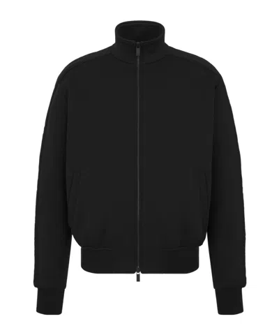 Dior Hooded Casual Jacket In Black