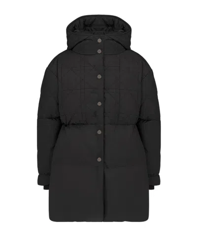 Dior Hooded Down Jacket In Black