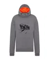 Dior Hooded Hoodie With Large Profile In Gray