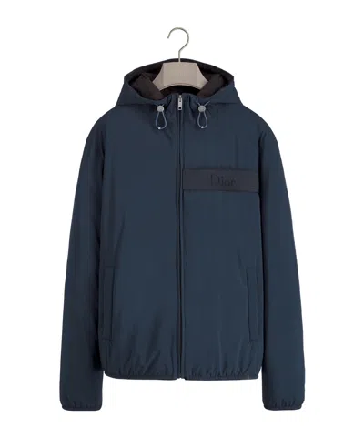 Dior Hooded Jacket In Blue