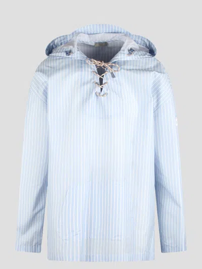 Dior Hooded Shirt In Blue