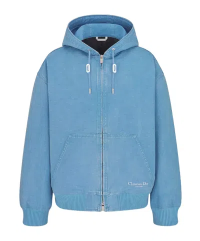 Dior Hooded Sweatshirt In Blue