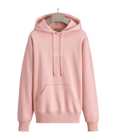 Dior Hooded Sweatshirt With  Embroidery, Relaxed Fit In Pink