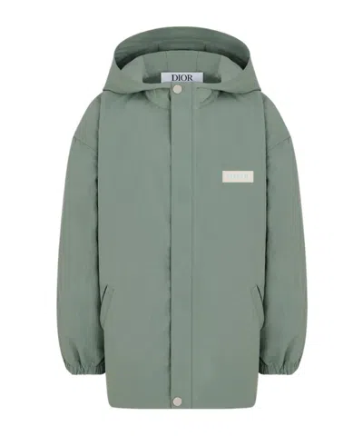 Dior Hooded Windproof Jacket In Brown