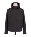 Dior Hooded Zip-up Jacket In Black
