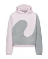 Dior Erl Hoodie With Contrasting Lurex Detail In Gray