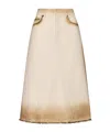 Dior Horn Medium Length Skirt In Nude
